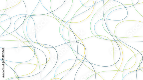 Colorful random pattern line stroke on a transparent background. Decorative pattern with tangled curved lines. Random chaotic lines abstract geometric pattern vector background.	

