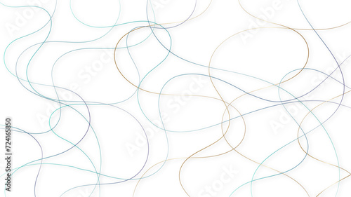 Colorful random pattern line stroke on a transparent background. Decorative pattern with tangled curved lines. Random chaotic lines abstract geometric pattern vector background.	
