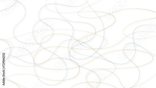 Random chaotic pattern line stroke on a transparent background. Decorative pattern with tangled curved lines.