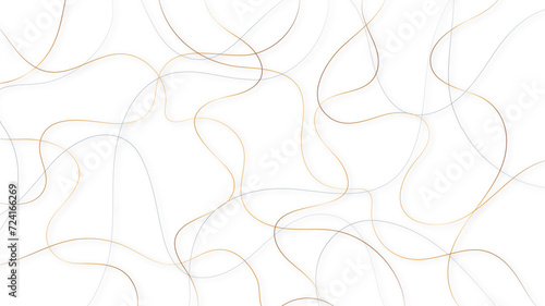 Random pattern line stroke on a transparent background. Decorative pattern with tangled curved lines.