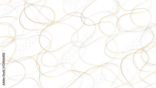 . Decorative pattern with tangled curved lines. Random chaotic lines abstract geometric pattern vector background.