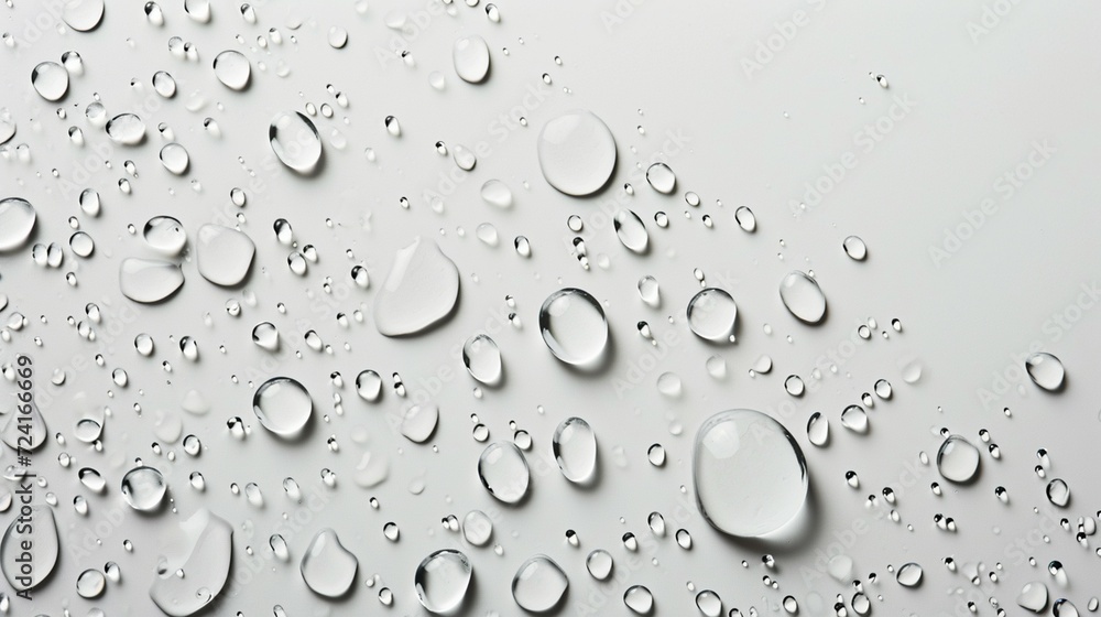 Many water drops on a white background top view, water drop background, water drop banner, water drops, water drop closeup, water as a background, water banner, background Many water drops on a white background top view, water drop background, water drop banner, water drops, water drop closeup, water as a background, water banner, background