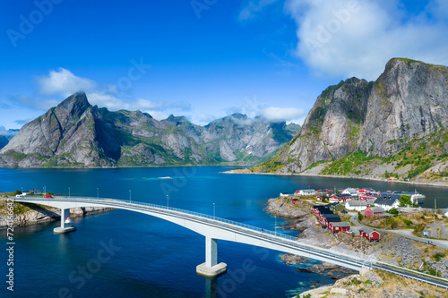 Bridge in the small village of Hamnoy