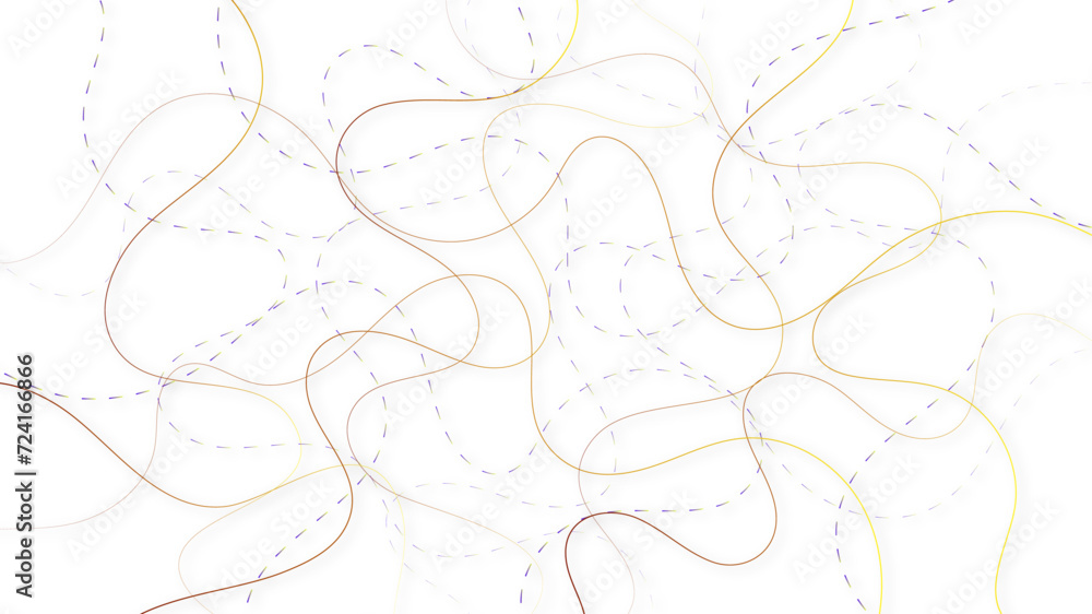 Obraz premium Random line pattern background. Decorative pattern with tangled curved lines. Random chaotic lines abstract geometric pattern vector background.