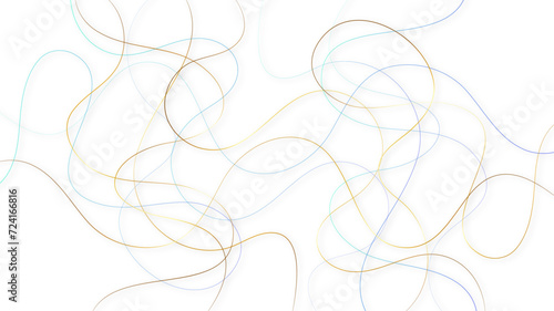 Colorful random pattern line stroke on a transparent background. Decorative pattern with tangled curved lines. Random chaotic lines abstract geometric pattern vector background.	

