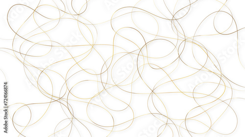 Colorful random pattern line stroke on a transparent background. Decorative pattern with tangled curved lines. Random chaotic lines abstract geometric pattern vector background. 