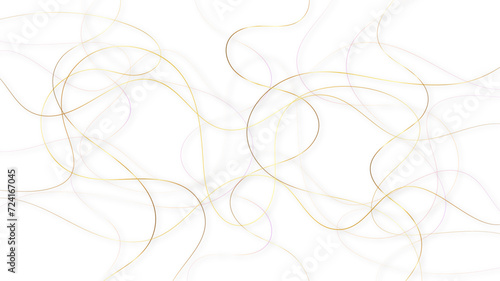 . Decorative pattern with tangled curved lines. Random chaotic lines abstract geometric pattern vector background.