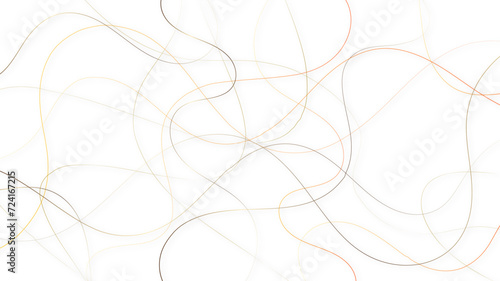 Abstract chaotic random line stroke on a transparent background. 