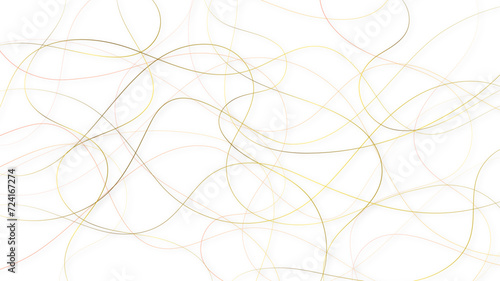 Colorful random pattern line stroke on a transparent background. Decorative pattern with tangled curved lines. Random chaotic lines abstract geometric pattern vector background.