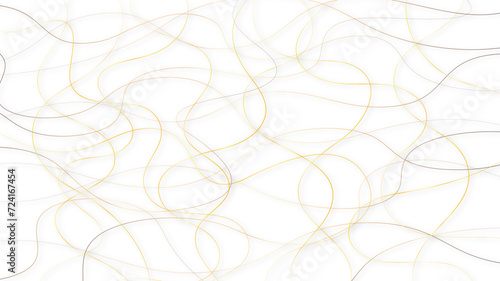 Colorful random pattern line stroke on a transparent background. Decorative pattern with tangled curved lines. Random chaotic lines abstract geometric pattern vector background. 