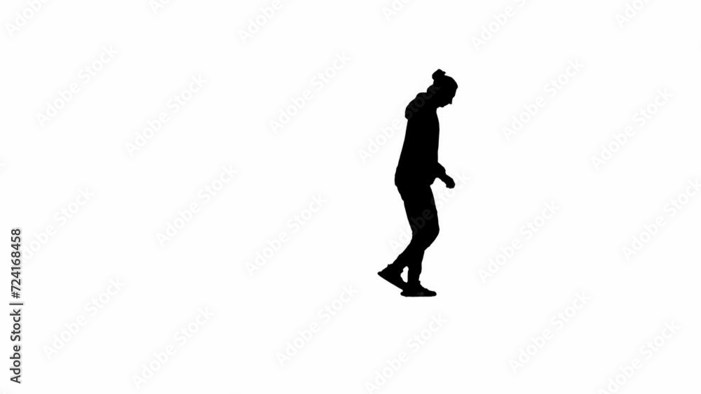 Black silhouette of a male tourist climbing upwards. A male traveler is climbing, joyfully making a victory gesture with his hands after reaching the top. Tourist on white isolated background. Black silhouette of a male tourist climbing upwards. A male traveler is climbing, joyfully making a victory gesture with his hands after reaching the top. Tourist on white isolated background.