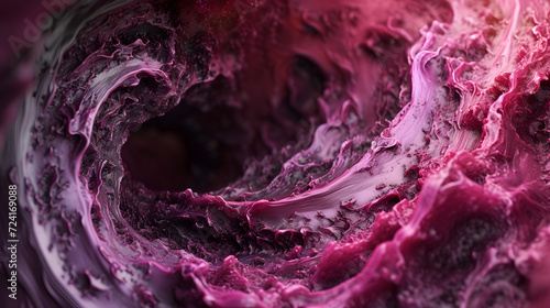 Close Up of Pink and Purple Viscous Substance