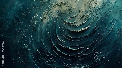 Close-up of a Foaming Wave in the Ocean  Capturing the Moment of Break