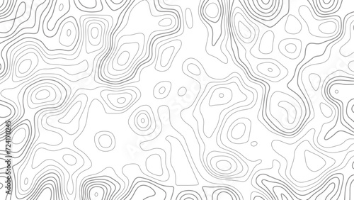 Topographic background. Topographic map patterns. Topography line map. Abstract lines background.