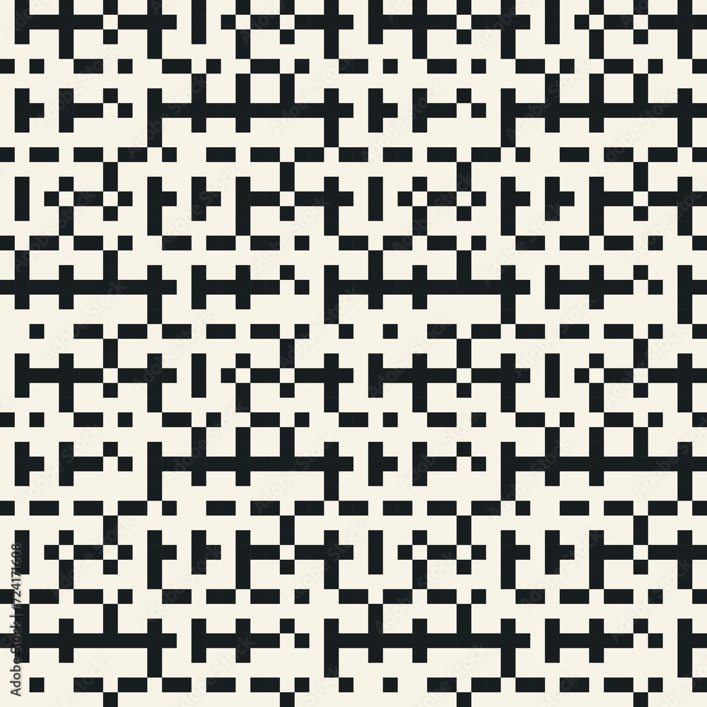 Monochrome Glitch Broken Grid Pattern Monochrome Glitch Broken Grid Pattern