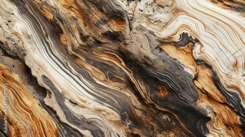 Abstract artistic detailed wooden background with wavy marble texture