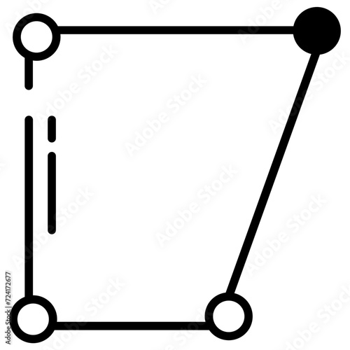 Free Transform glyph and line vector illustration