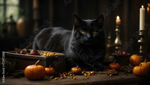 Black cats were used for witches in the Middle Ages, as they were used in our Arab culture, in matters of magic, sorcery, and the preparation of jinn. It was said that whoever looks at a black cat for