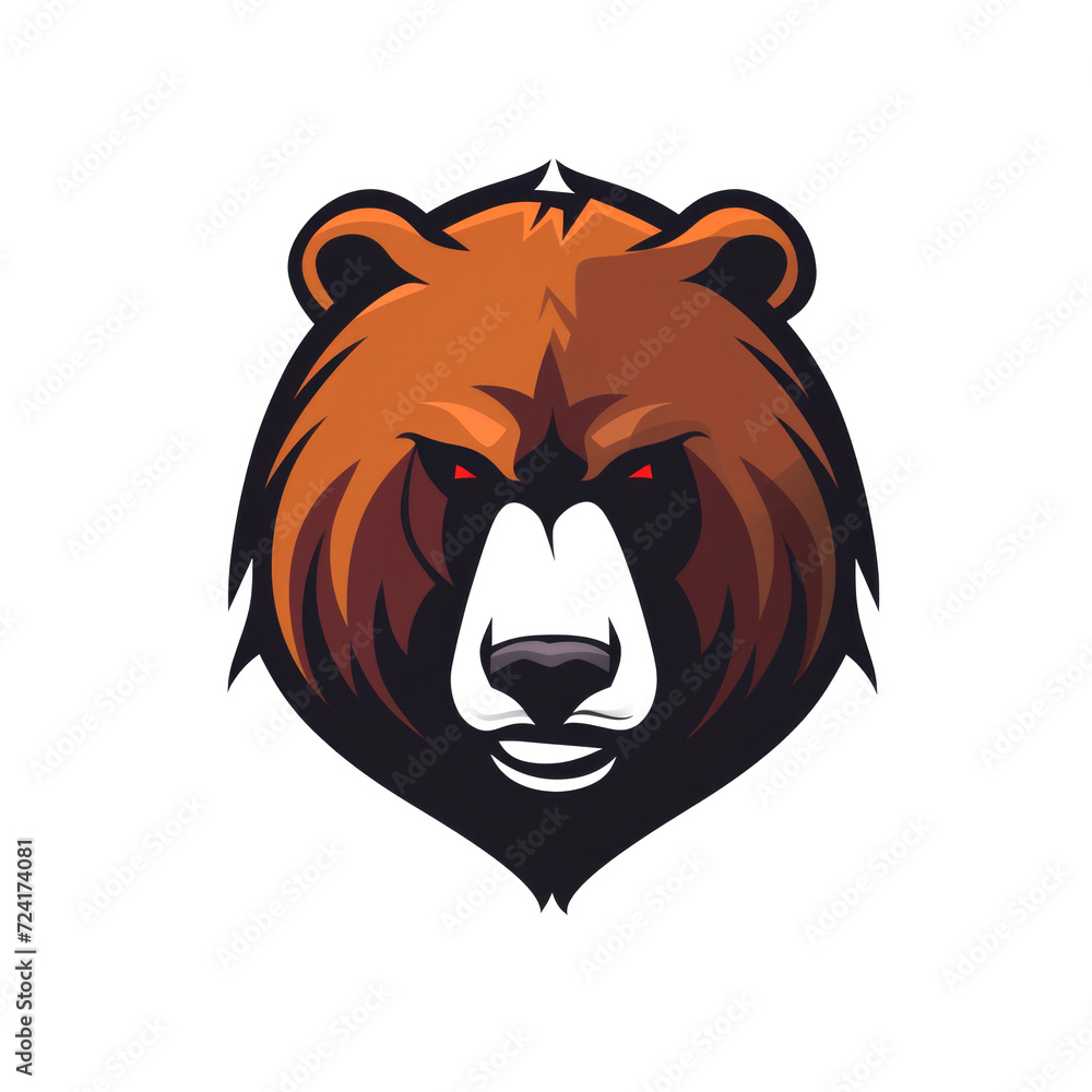 illustration of a bear Isolated illustration of a bear Isolated