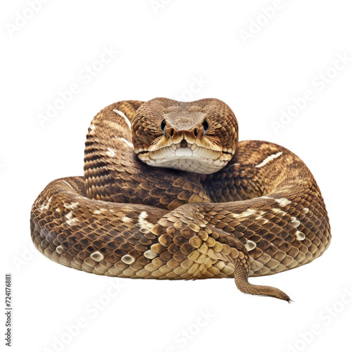 Rattlesnake. Isolated on a white background png like photo