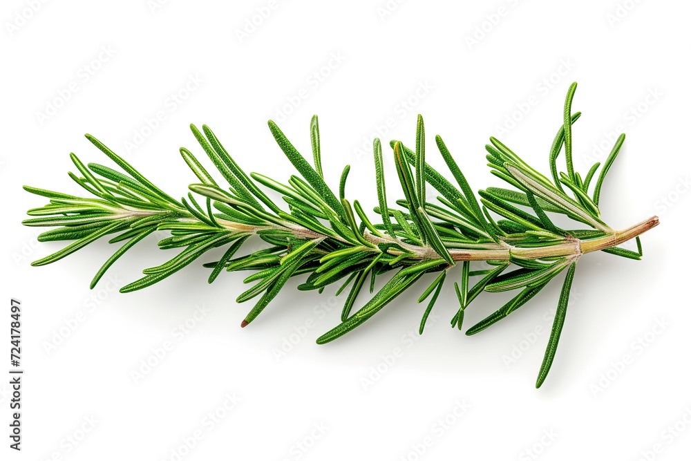 Fototapeta premium Rosemary twig isolated on white background