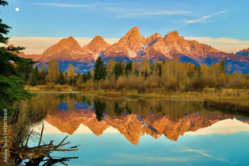 Teton Sunrise Reflection