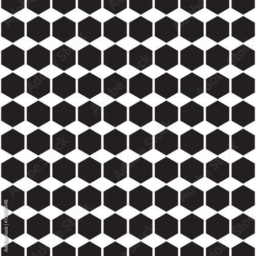 Fototapeta Naklejka Na Ścianę i Meble -  Simple black pattern design with hexagon shape 