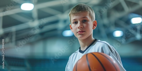 Basketball player teenage boy