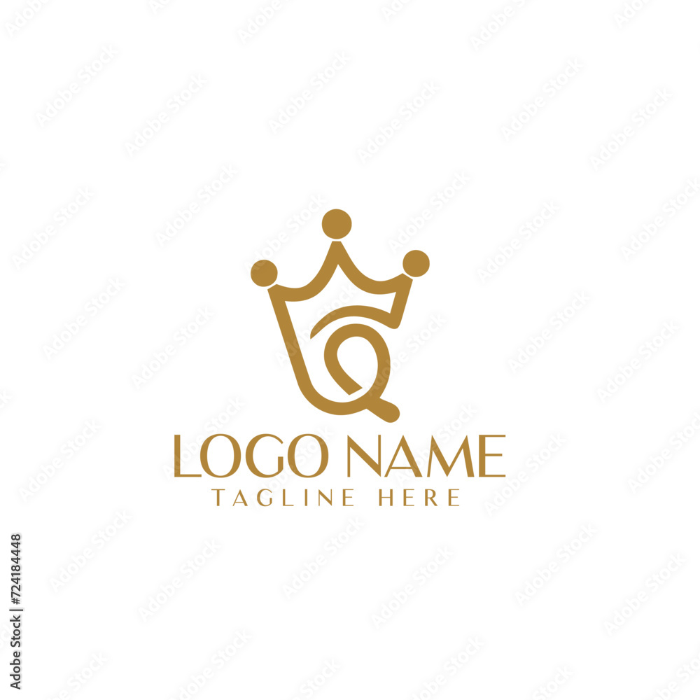 luxury q letter logo luxury q letter logo