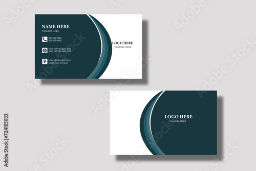 Business card design template, Clean professional business card template, visiting card, business card template.