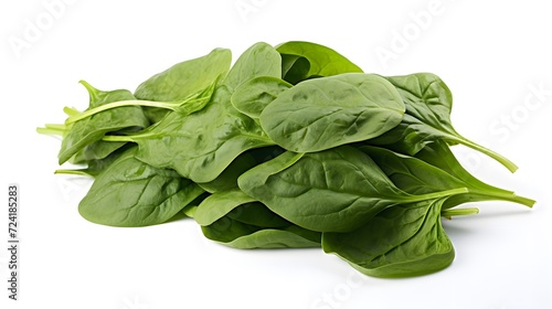 Spinach isolated on white with natural shadows
