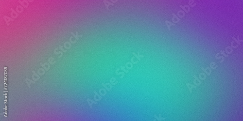 Grainy background teal ocean purple magenta gradient for design, covers, advertising, templates, banners and posters