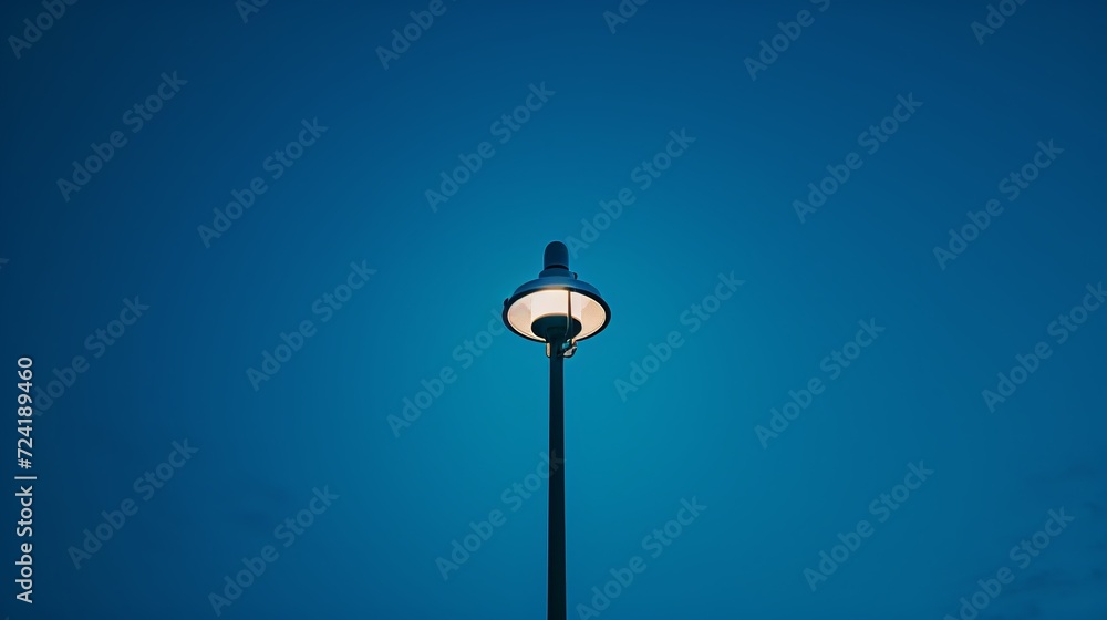 street lamp on blue sky background street lamp on blue sky background