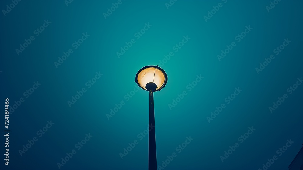 street lamp on blue sky background street lamp on blue sky background