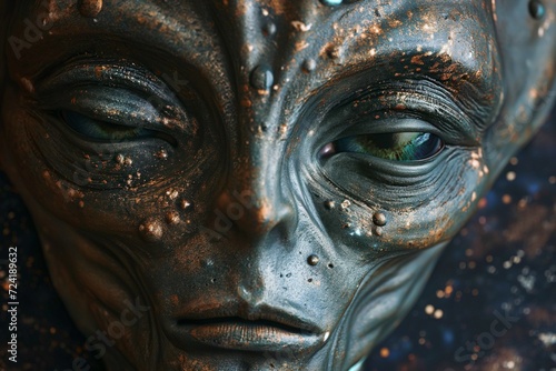 Intimate Portrait of Extraterrestrial Entity: A Glimpse into Otherworldly Intelligence