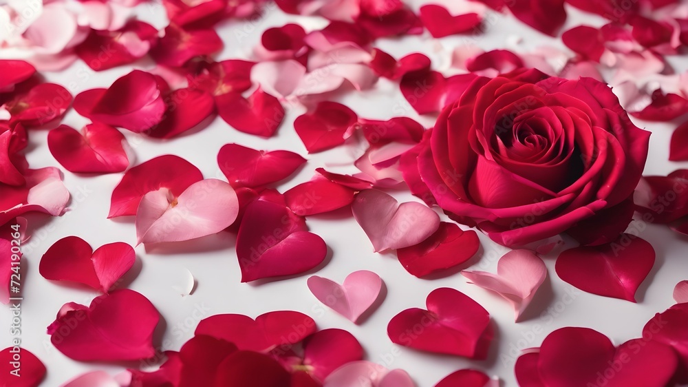 image of a bud with rose petals in the shape of a heart on a white background image of a bud with rose petals in the shape of a heart on a white background