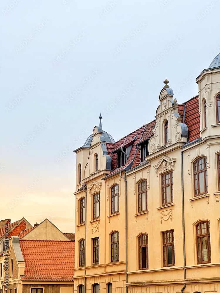 Historical house in old town Wismar, Germany