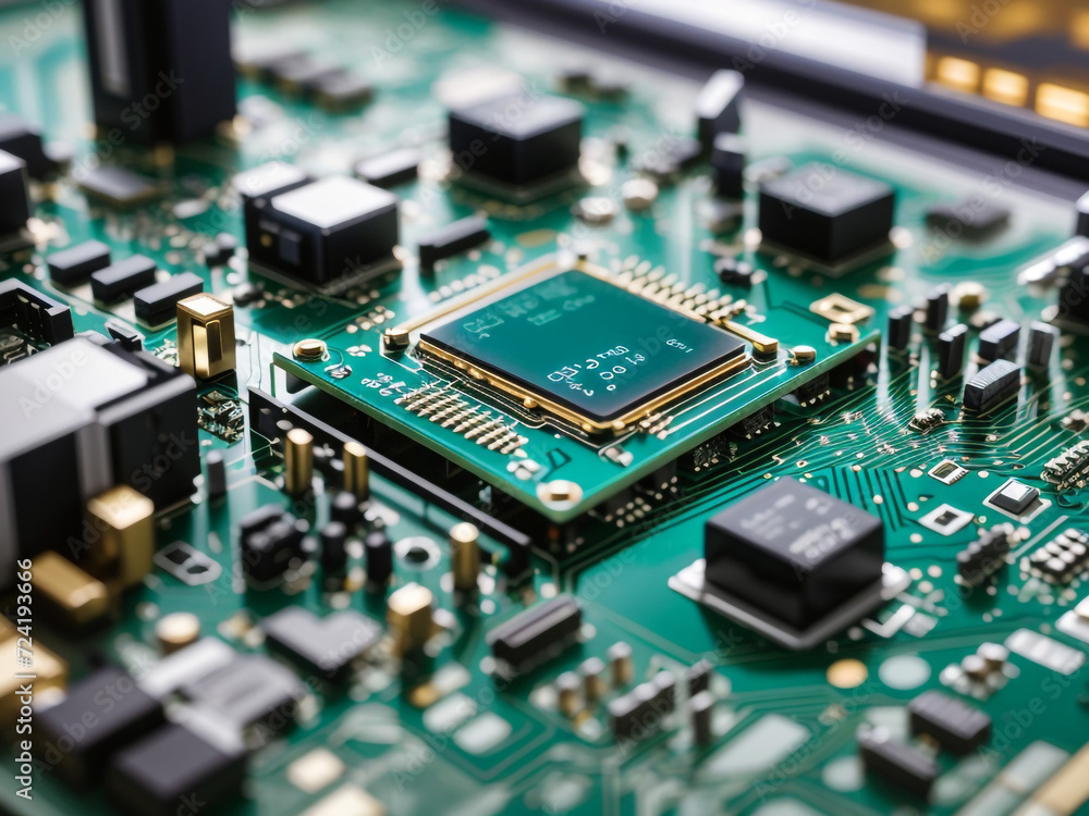 The Heart of Innovation: Digital Processor on Panel Circuit Board - Concept of Technological Prowess The Heart of Innovation: Digital Processor on Panel Circuit Board - Concept of Technological Prowess