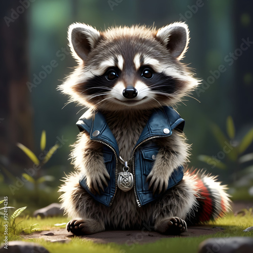Once upon a time, in a world full of surprises, there lived the most adorable and fluffy baby raccoon you could ever imagine. With its tiny paws and big curious eyes, it had a magnetic charm that melt