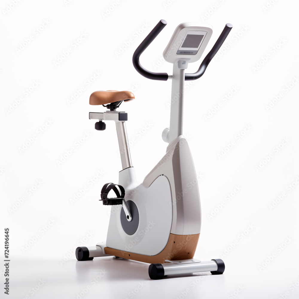 Premium Indoor Exercise Bike with Comfortable Cushion - Yellow & White