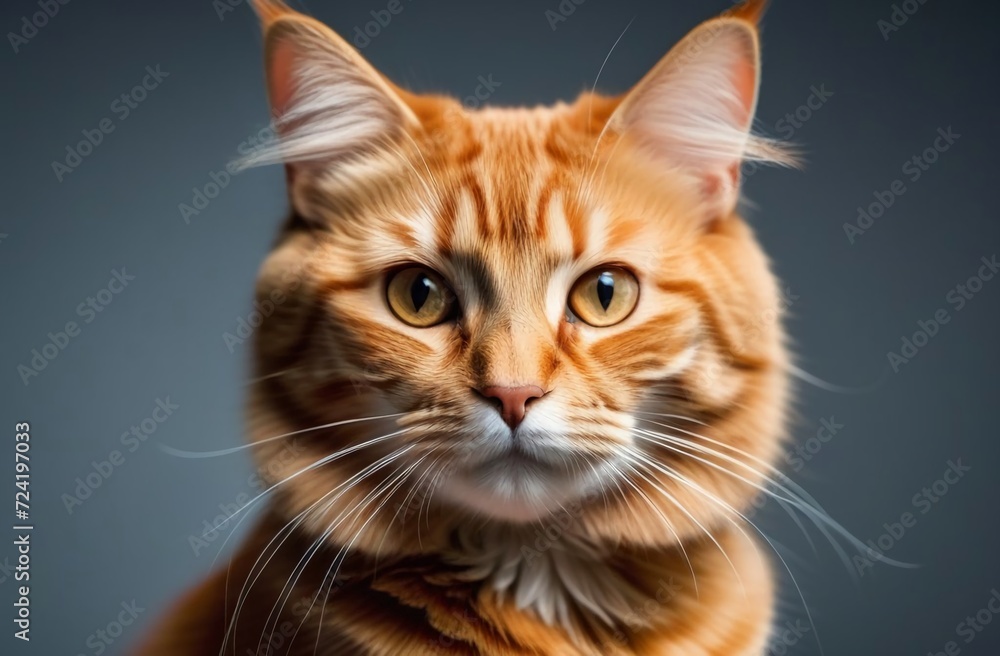 black cat looks through a magnifying glass, plain background, studio photo black cat looks through a magnifying glass, plain background, studio photo