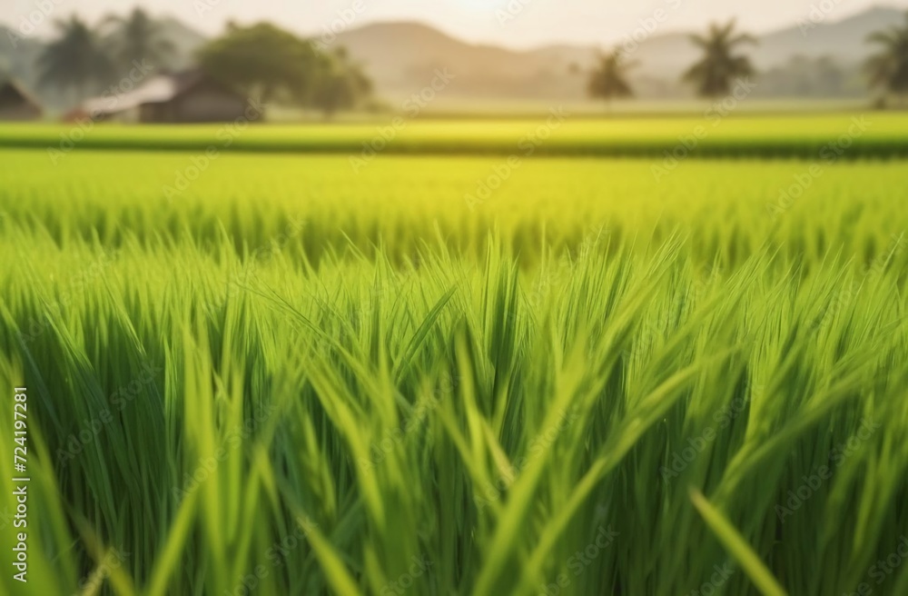 rice field on a sunny day