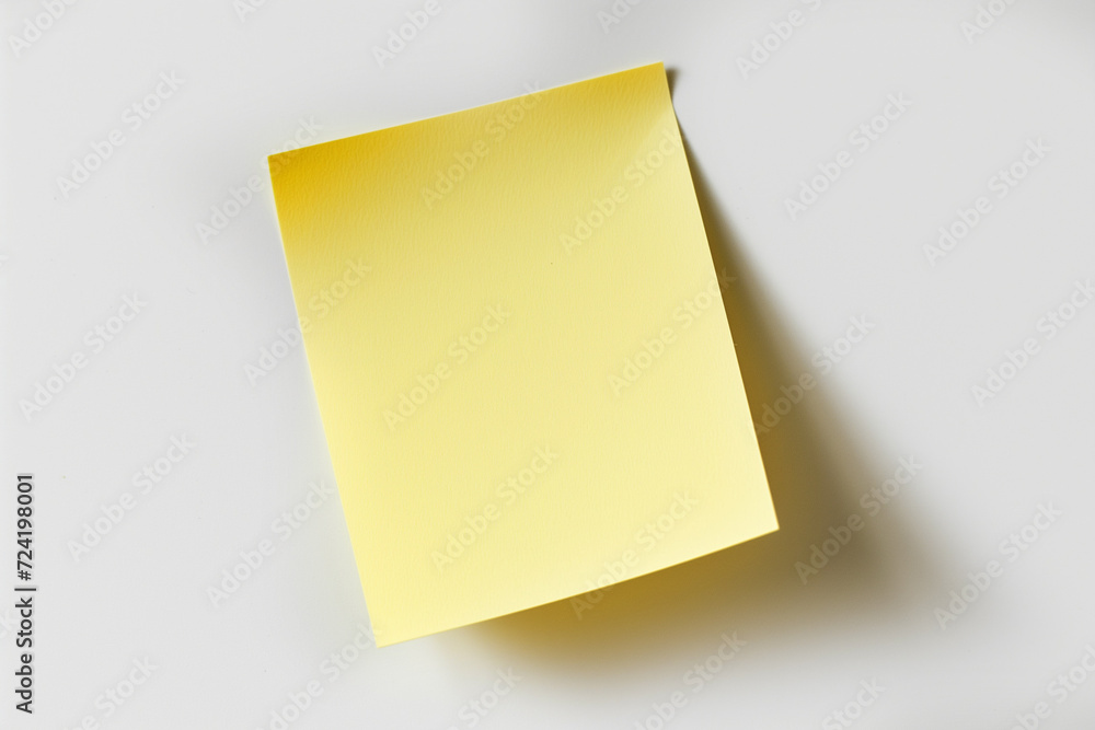 one yellow colored sticky note pinned on a white background, Empty blank note paper stick on white board, pinned Reminder memo isolated on flat wall, Yellow color blank sheet paper on white background one yellow colored sticky note pinned on a white background, Empty blank note paper stick on white board, pinned Reminder memo isolated on flat wall, Yellow color blank sheet paper on white background