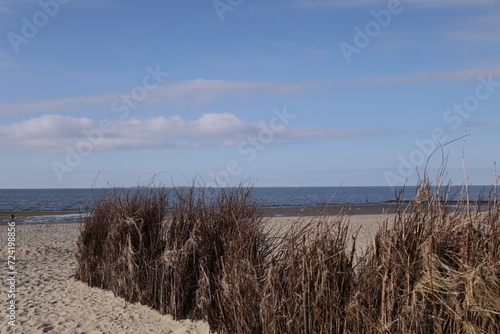 Blick auf die K  stenlandschaft bei Cuxhaven an der Nordsee 
