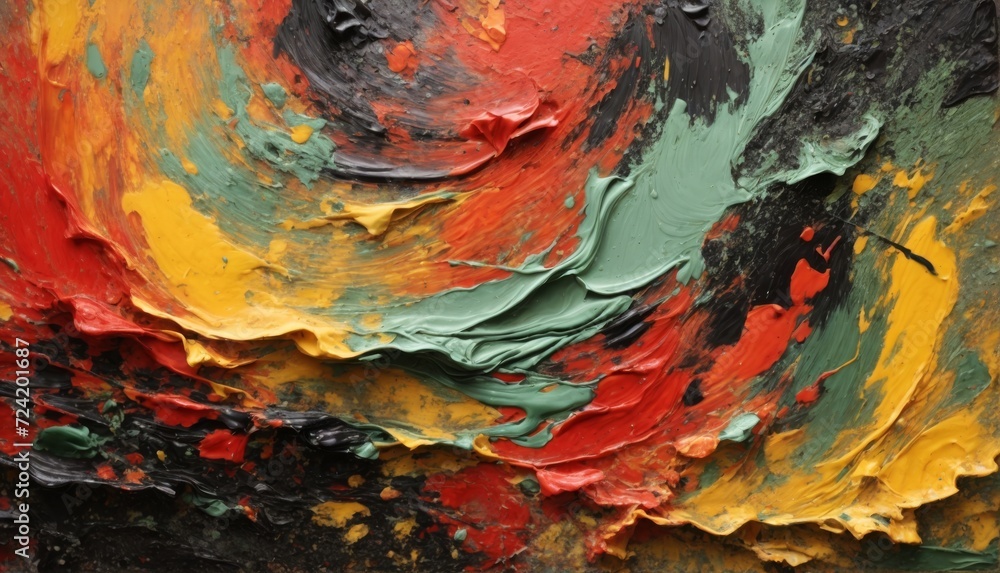 Colorful paint abstract wallpaper