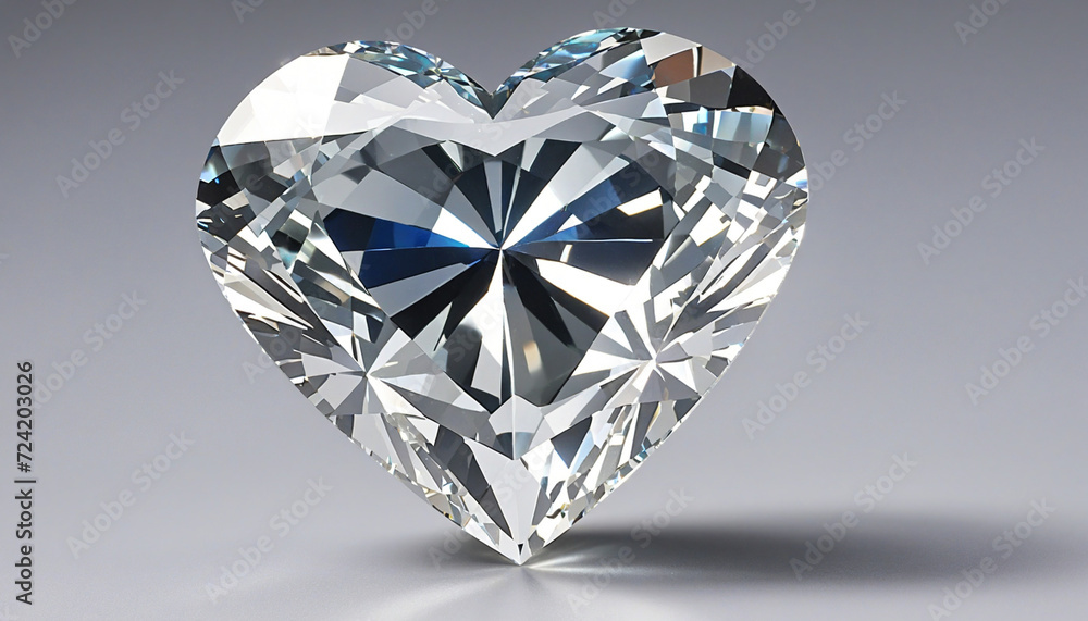 Heart shaped diamond. Heart shaped diamond.