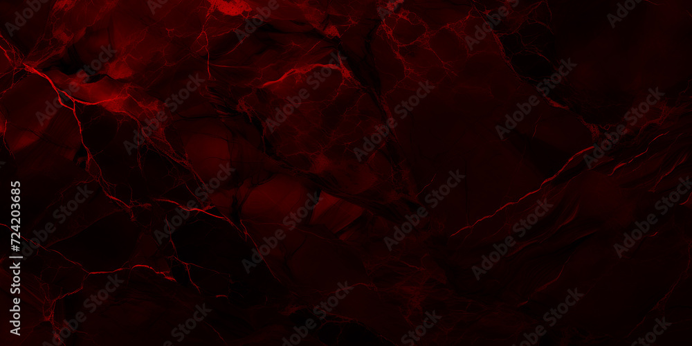 Wide surface of burgundy marble abstract stone texture with red veins dark-vine tone. For wallpaper, banner, background design