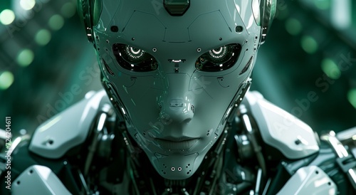 a robot is focusing its eyes on the viewer
