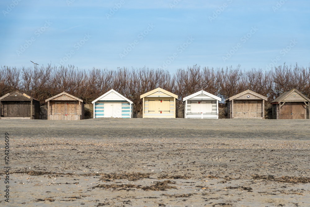 beach huts at the beach