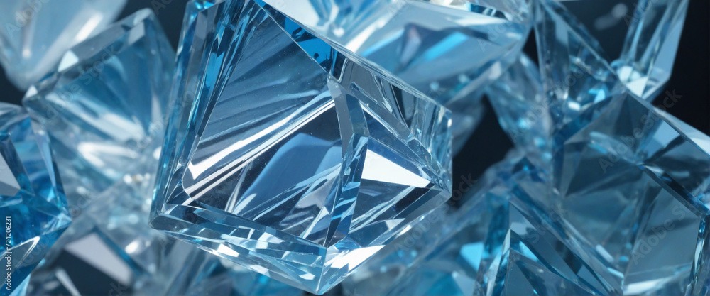 abstract blue blurred crystal background abstract blue blurred crystal background
